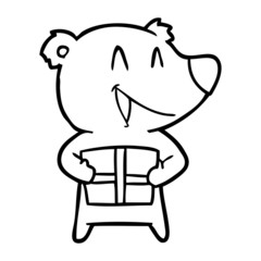 cartppm bear with present