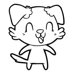 laughing cartoon dog