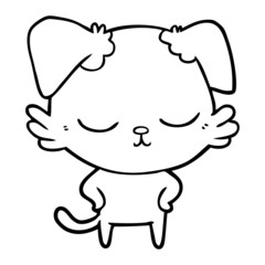 cute cartoon dog