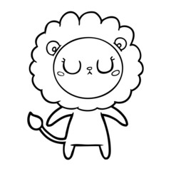 cartoon lion