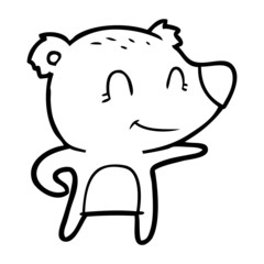 friendly bear cartoon