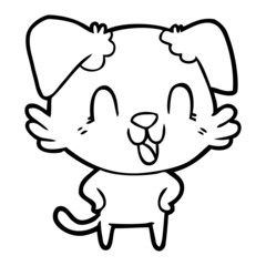 laughing cartoon dog