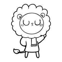 cartoon lion