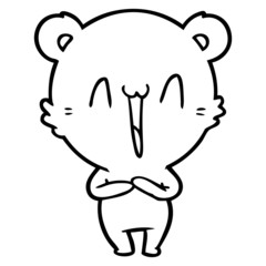 happy bear cartoon
