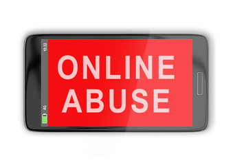 ONLINE ABUSE concept