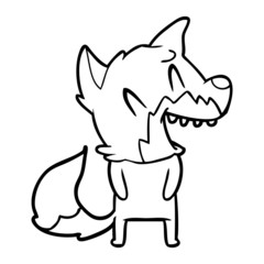 laughing fox cartoon