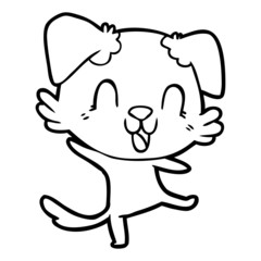 laughing cartoon dog