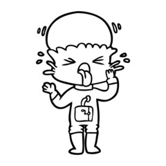 Obraz premium weird cartoon alien