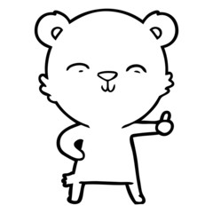 happy cartoon bear