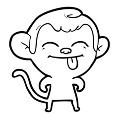 funny cartoon monkey