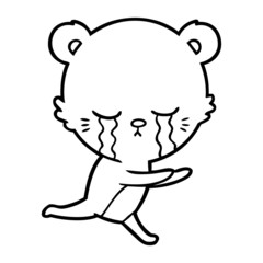 crying cartoon bear
