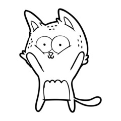 Obraz premium cartoon cat