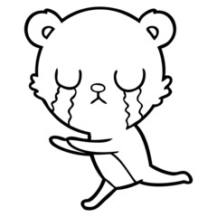 crying polar bear cartoon