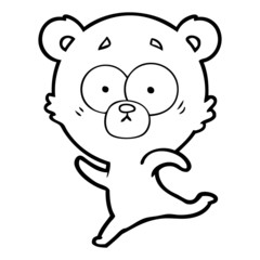 surprised polar bear cartoon