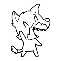 laughing fox cartoon