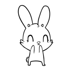 cute cartoon rabbit