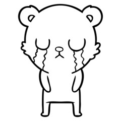 crying polar bear cartoon