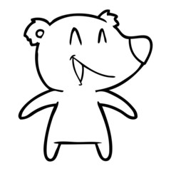 laughing bear cartoon