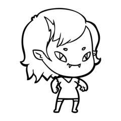 cartoon friendly vampire girl