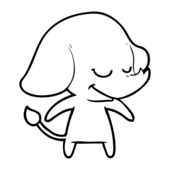 cartoon smiling elephant