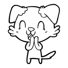 laughing cartoon dog
