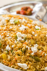 plate of biriyani rice