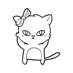 cute cartoon cat