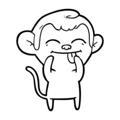 funny cartoon monkey