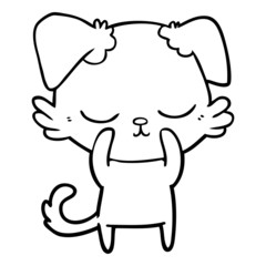 cute cartoon dog