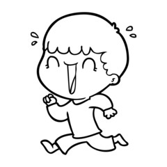 laughing cartoon man