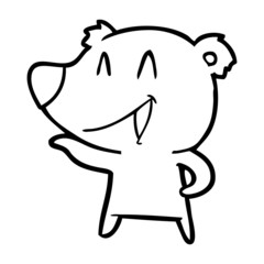 laughing bear cartoon