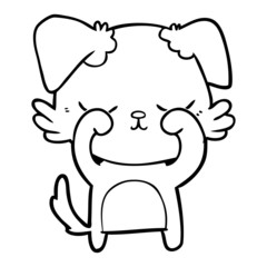 cute cartoon dog