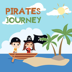 kids pirate illustration