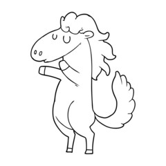 cartoon horse