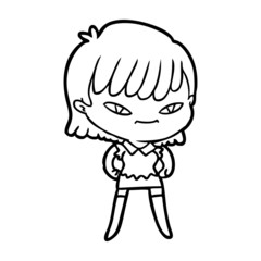 cartoon woman