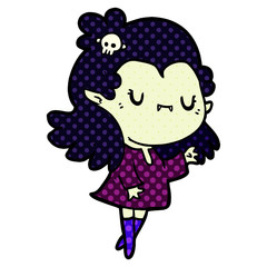 cute cartoon vampire girl