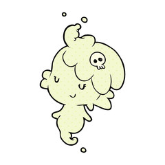 cute cartoon ghost girl