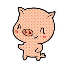 cute cartoon pig