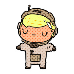 cute cartoon astronaut