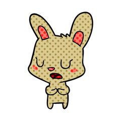 cartoon rabbit talking