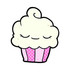 funny cartoon cupcake