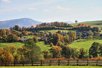 Obraz premium autumn czech and moravian country