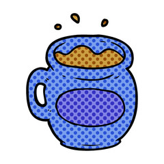 cartoon mug of coffee