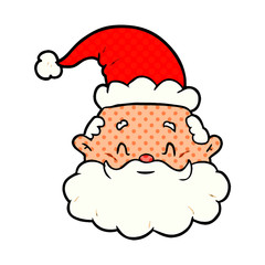 cartoon santa claus face