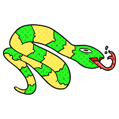 cartoon hissing snake