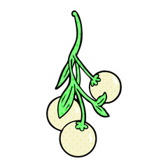 cartoon mistletoe