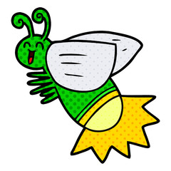 cartoon glow bug