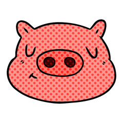 cartoon pig face