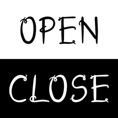 open and close text