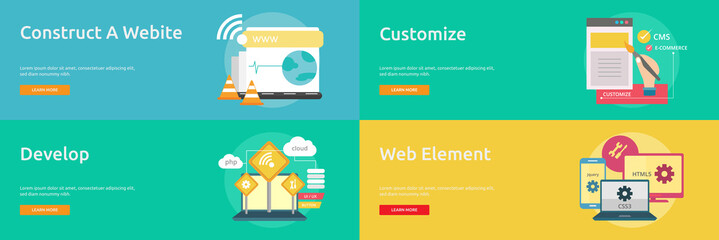 Web Maintenance Conceptual Banner	